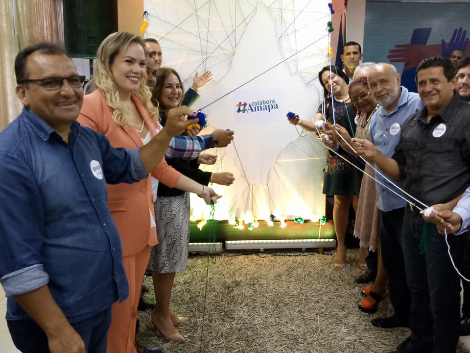 PREFEITO DIVINO ROCHA E SECRETÁRIA LUCIENE CAMPOS PARTICIPAM DO EVENTO COLABORA AMAPÁ EDUCAÇÃO